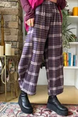 Patrick Plaid Brushed Cotton 7/8 Barrel Pant Fig